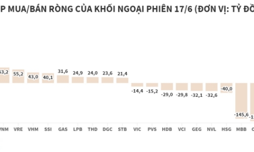 Khối ngoại bán ròng nhẹ trong ngày đáo hạn phái sinh