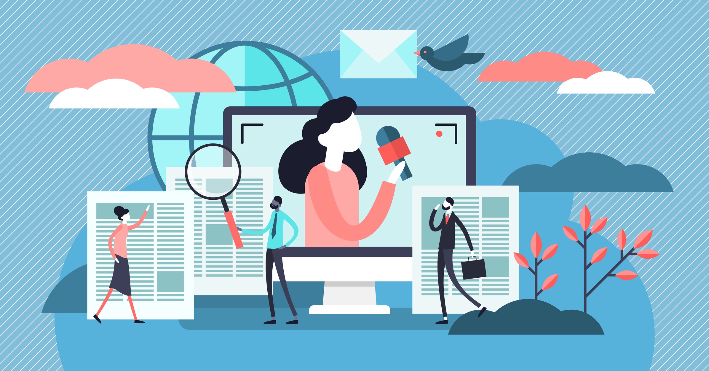 C&ocirc;ng ch&uacute;ng c&oacute; thể tiếp cận th&ocirc;ng tin tr&ecirc;n nhiều c&aacute;c nền tảng kh&aacute;c nhau: m&aacute;y t&iacute;nh, thiết bị di động, b&aacute;o trực tuyến v&agrave; đặc biệt l&agrave; c&aacute;c mạng x&atilde; hội như Facebook, YouTube, Zalo...