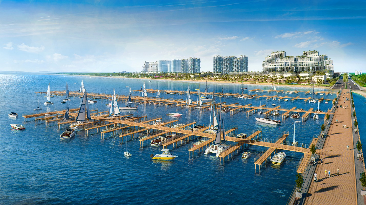 Thanh Long Bay đang trong chiến lược trở th&agrave;nh khu đ&ocirc; thị nghỉ dưỡng, giải tr&iacute; v&agrave; thể thao biển đ&aacute;ng sống h&agrave;ng đầu khu vực - Blue destination.