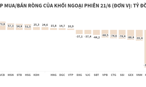 Khối ngoại đẩy mạnh bán ròng nghìn tỷ, tập trung vào NVL và HPG