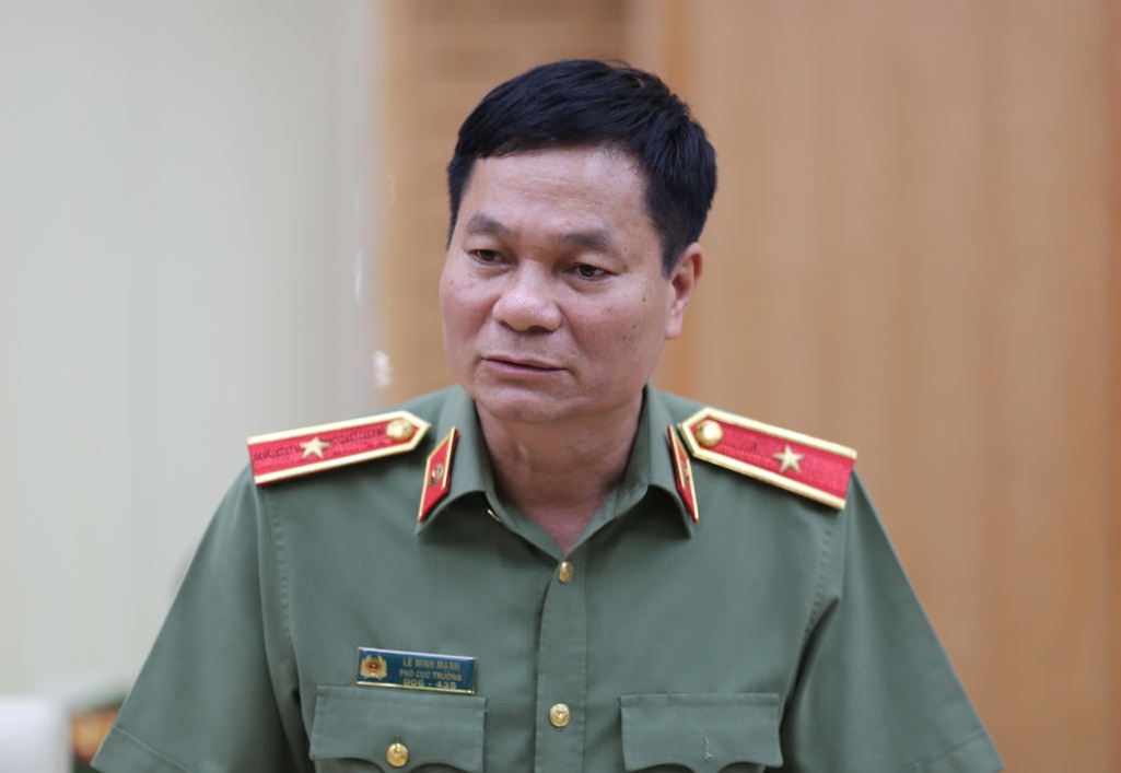 Thiếu tướng Lê Minh Mạnh thông tin về vụ việc tấn công Báo điện tử VOV chiều ngày 21/6.