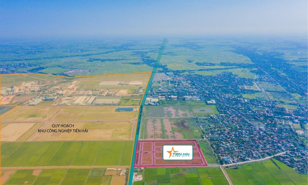 Tiền Hải Star City nằm đối diện khu công nghiệp Tiền Hải mở rộng đang được quy hoạch xây dựng.