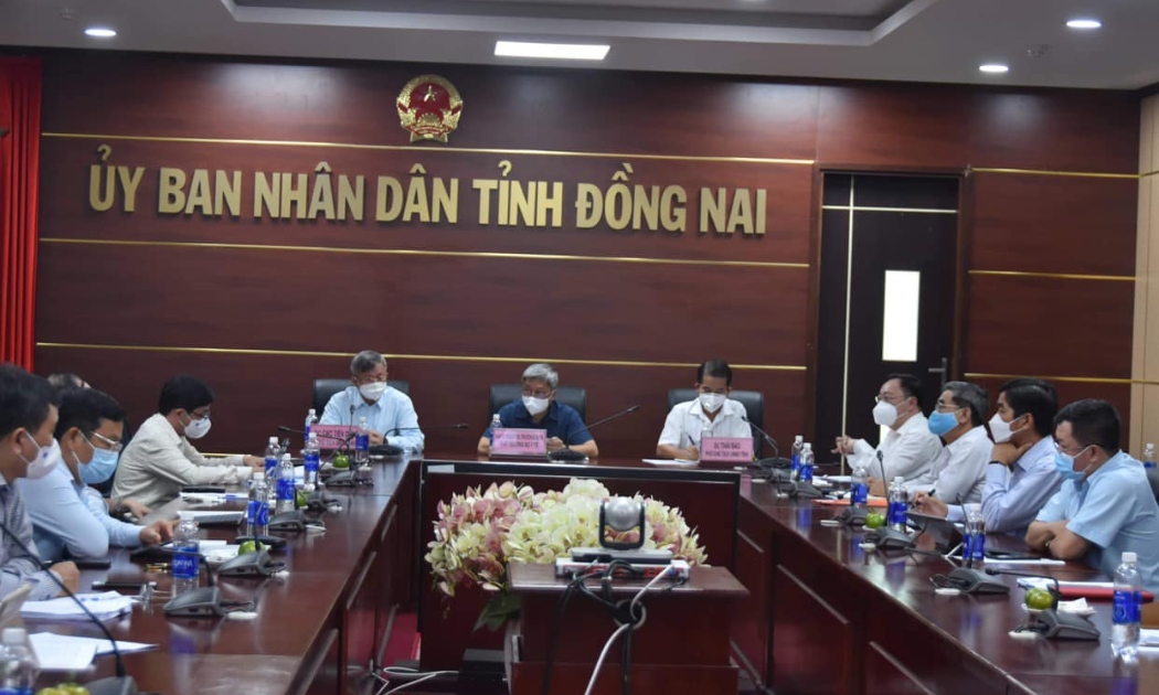 Đoàn công tác Bộ Y tế làm việc cùng Ban Chỉ đạo phòng, chống dịch Covid-19 tỉnh Đồng Nai.