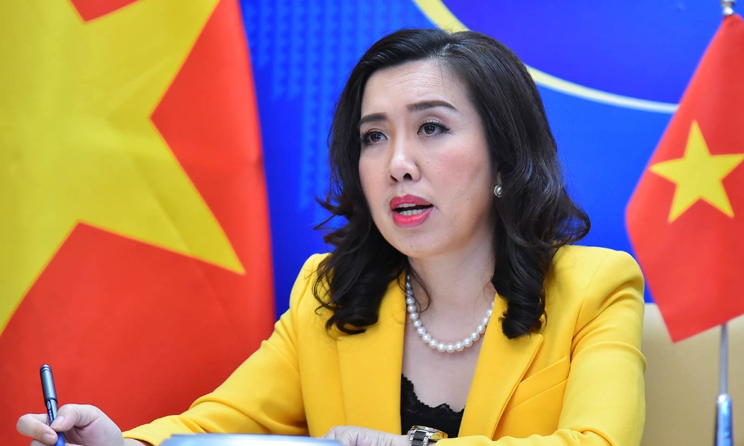 Người phát ngôn Bộ Ngoại giao Lê Thị Thu Hằng tại họp báo ngày 24/6 - Ảnh: Bộ Ngoại giao