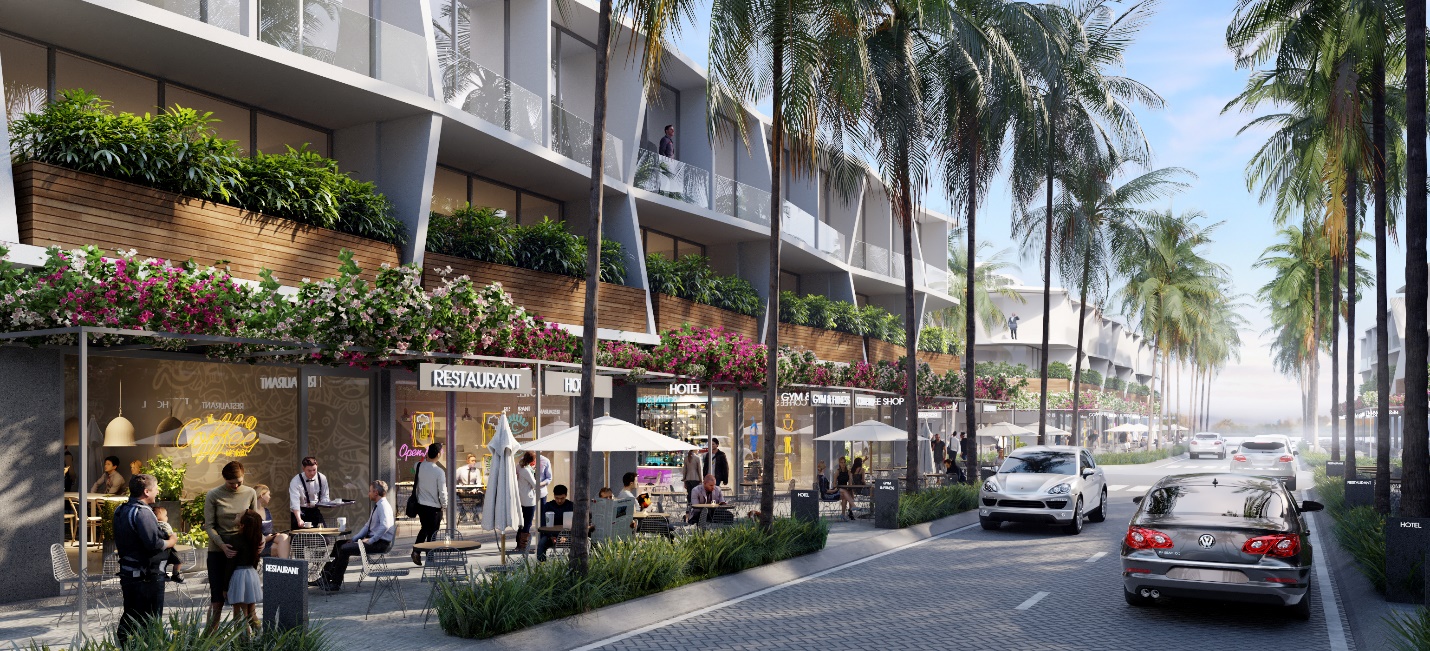 Kiến trúc tối giản khiến The Sound tràn ngập ánh sáng tự nhiên với mảng xanh rộng mở, tận hưởng không khí trong lành của vùng biển.