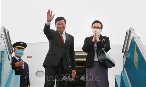 Việt Nam - Lào ra tuyên bố chung sau chuyến thăm của Tổng Bí thư, Chủ tịch nước Thongloun Sisoulith