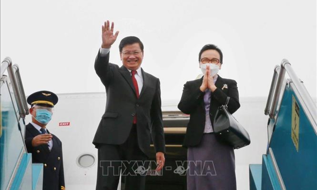 Tổng Bí thư, Chủ tịch nước Lào Thongloun Sisoulith kết thúc chuyến thăm hữu nghị chính thức Việt Nam - Ảnh: TTXVN