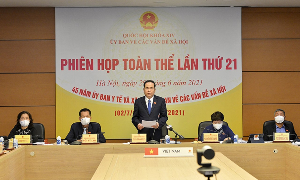 Phó Chủ tịch Thường trực Quốc hội Trần Thanh Mẫn phát biểu chỉ đạo tại phiên họp ngày 29/6 - Ảnh: Quochoi.vn