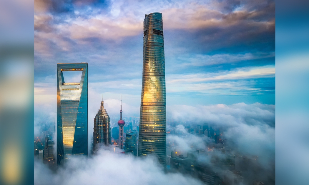  Shanghai Tower với chiều cao 632m là tòa nhà cao nhất tại Trung Quốc - Ảnh: J Hotel Shanghai Tower