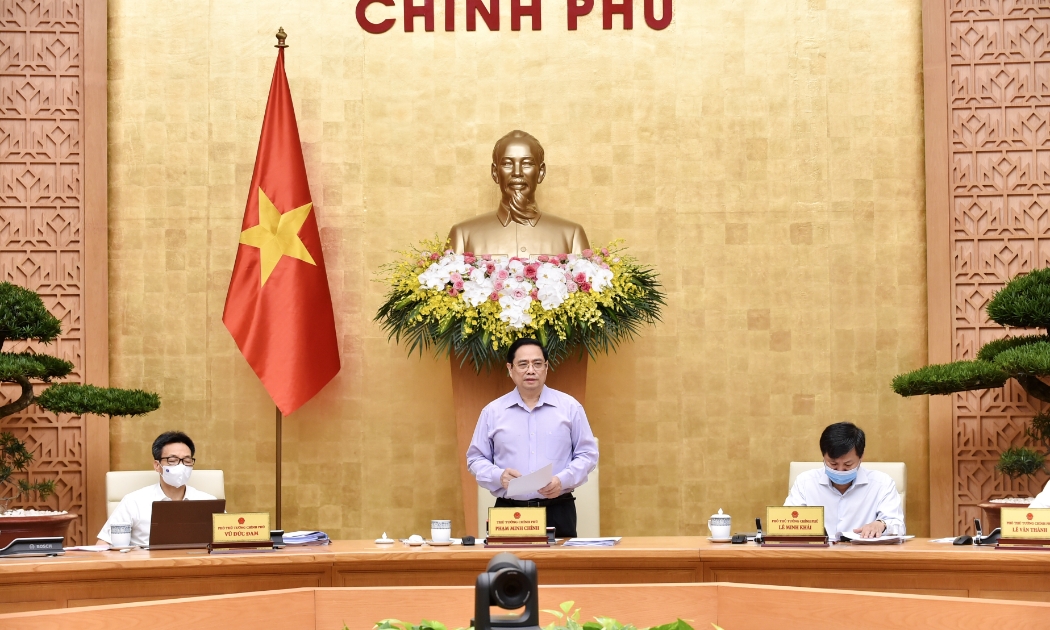Thủ tướng Phạm Minh Chính tại cuộc họp - Ảnh: VGP
