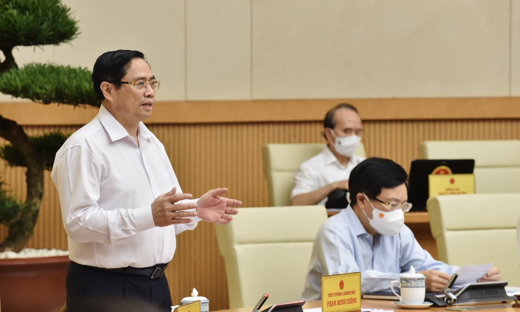 Thủ tướng Phạm Minh Chính chủ trì phiên họp Chính phủ thường kỳ tháng 6 - Ảnh: VGP