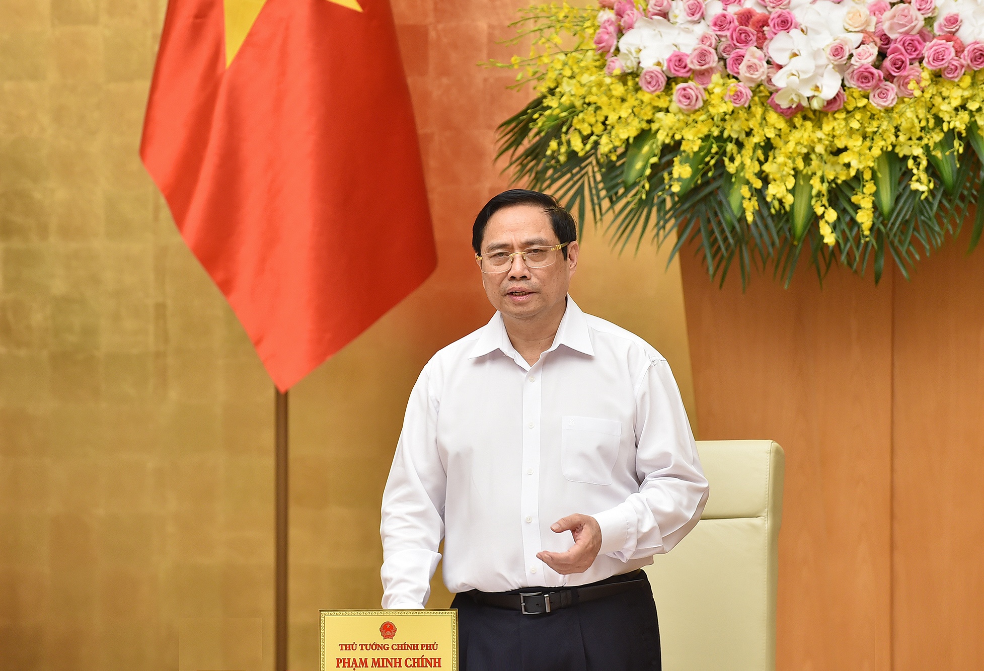 Thủ tướng Phạm Minh Chính tại phiên họp - Ảnh: VGP