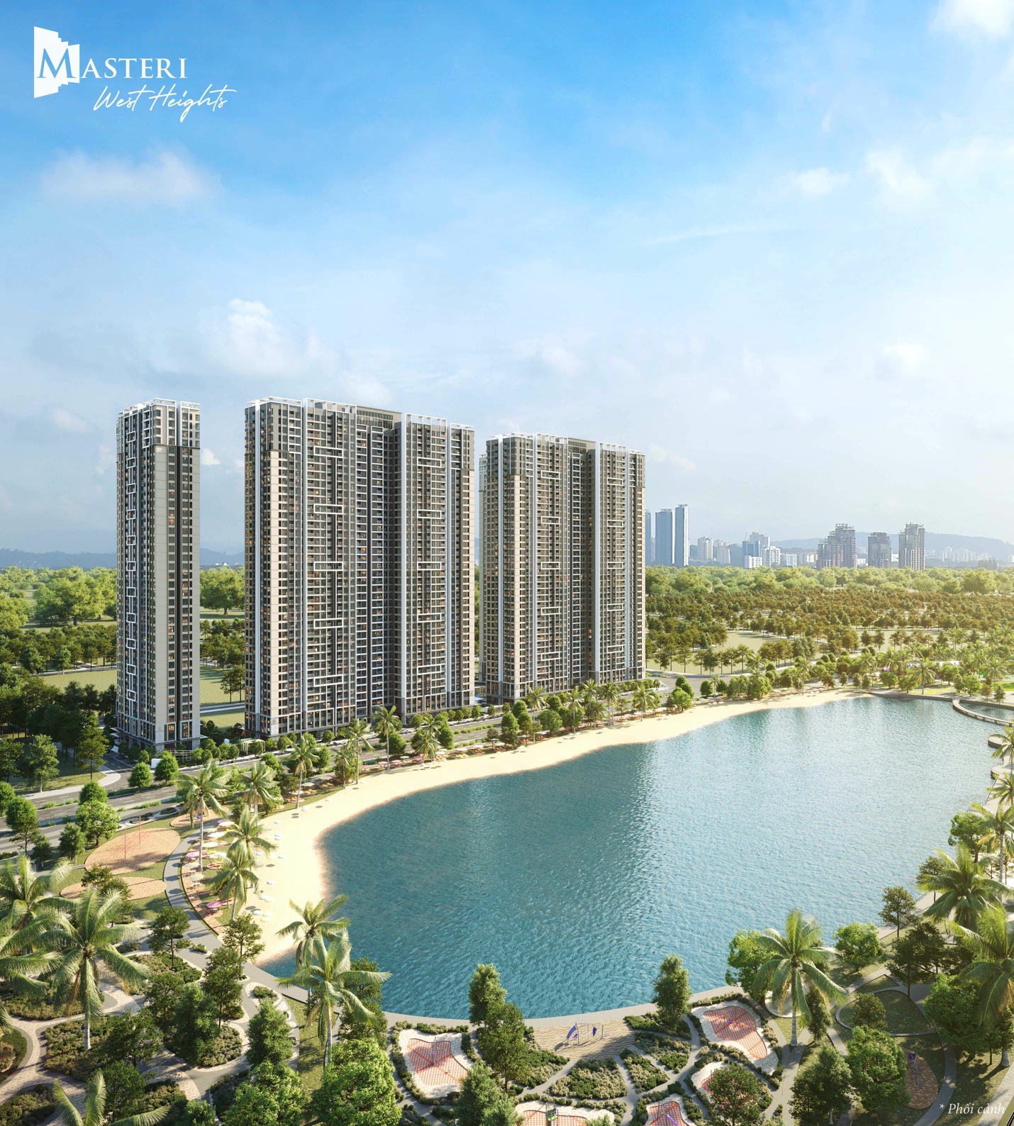 Một dự &aacute;n mới ra mắt tại ph&iacute;a T&acirc;y H&agrave; Nội. Ảnh: Masteri West Heights.