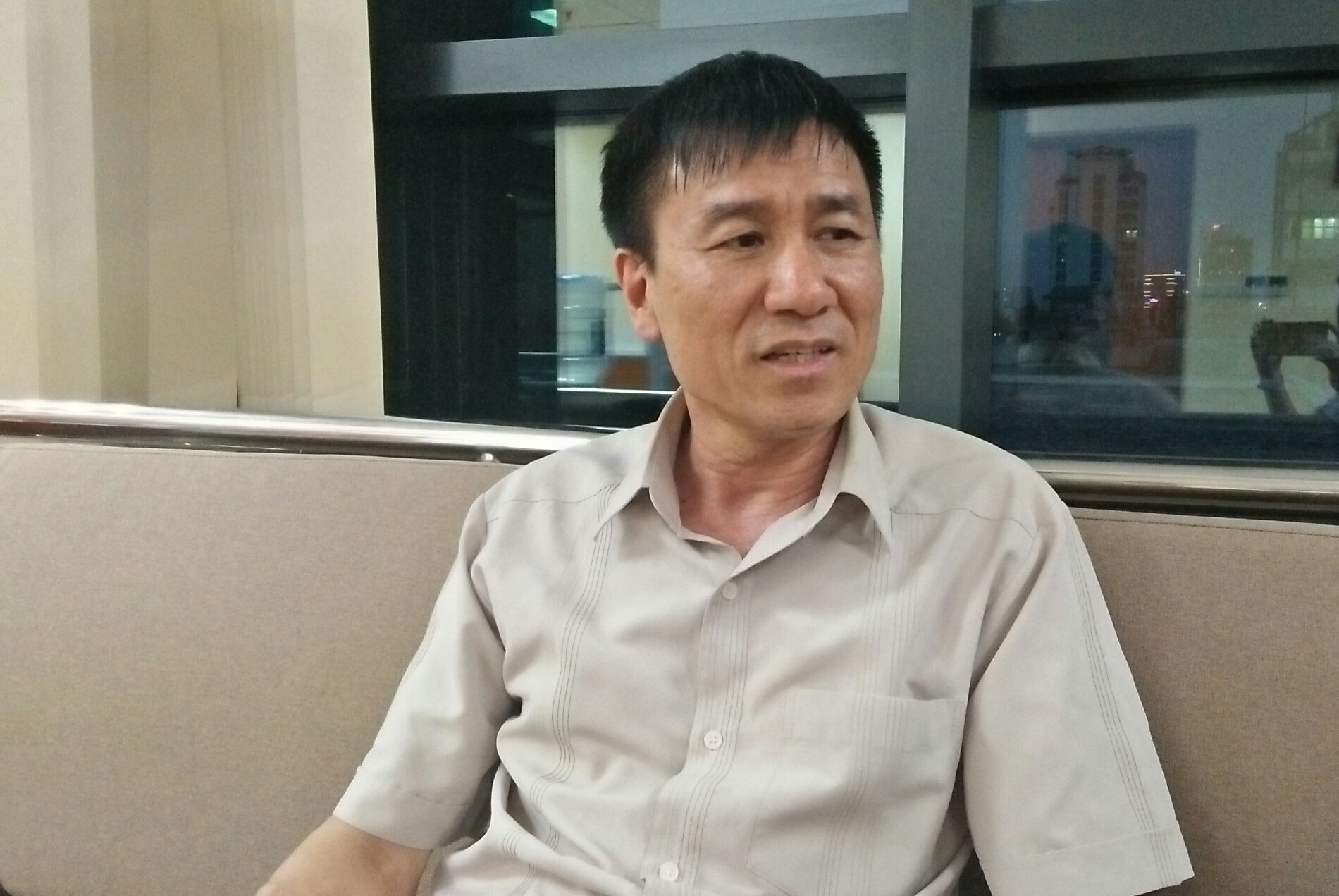 Ông Lê Đình Quảng, Phó trưởng Ban Quan hệ lao động, Tổng Liên đoàn Lao động Việt Nam. Ảnh - N.Dương. 
