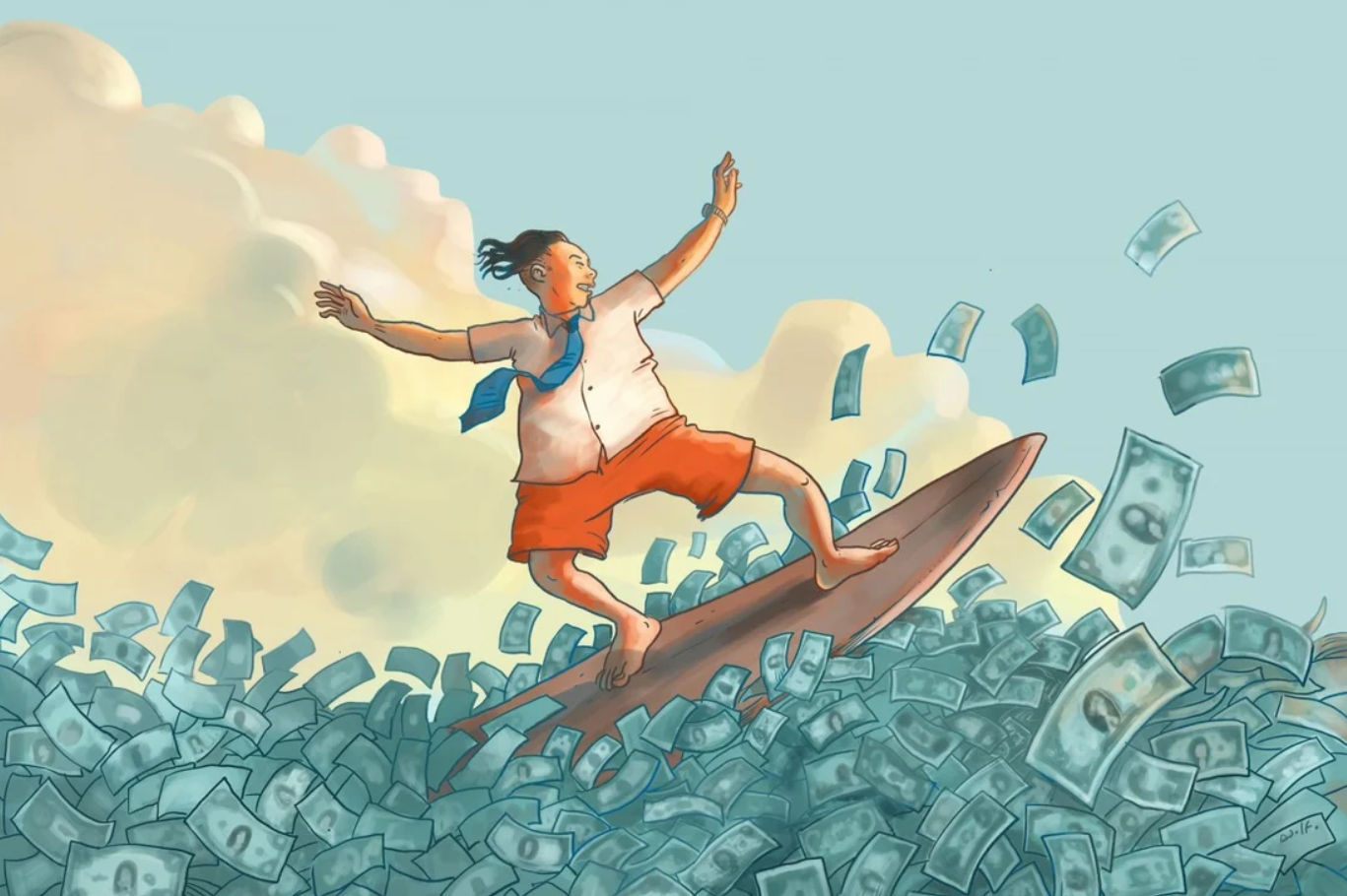 Biên độ dao động trên thị trường chứng khoán rất lớn. Đó là cơ hội để các nhà đầu cơ thông minh kiếm lời.