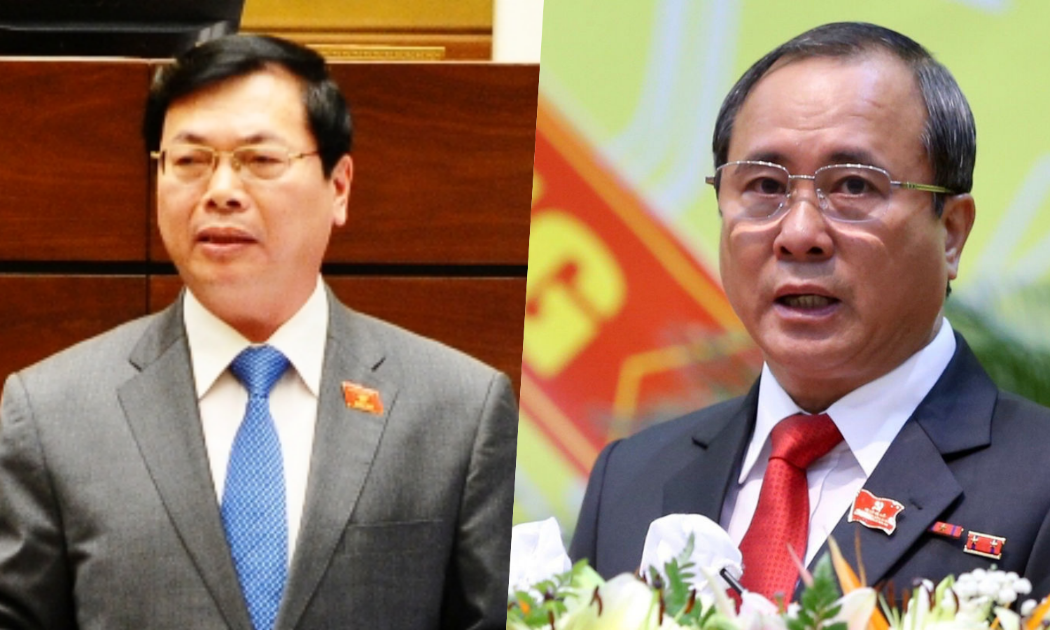 Ông Vũ Huy Hoàng (trái) và ông Trần Văn Nam - Ảnh: VGP