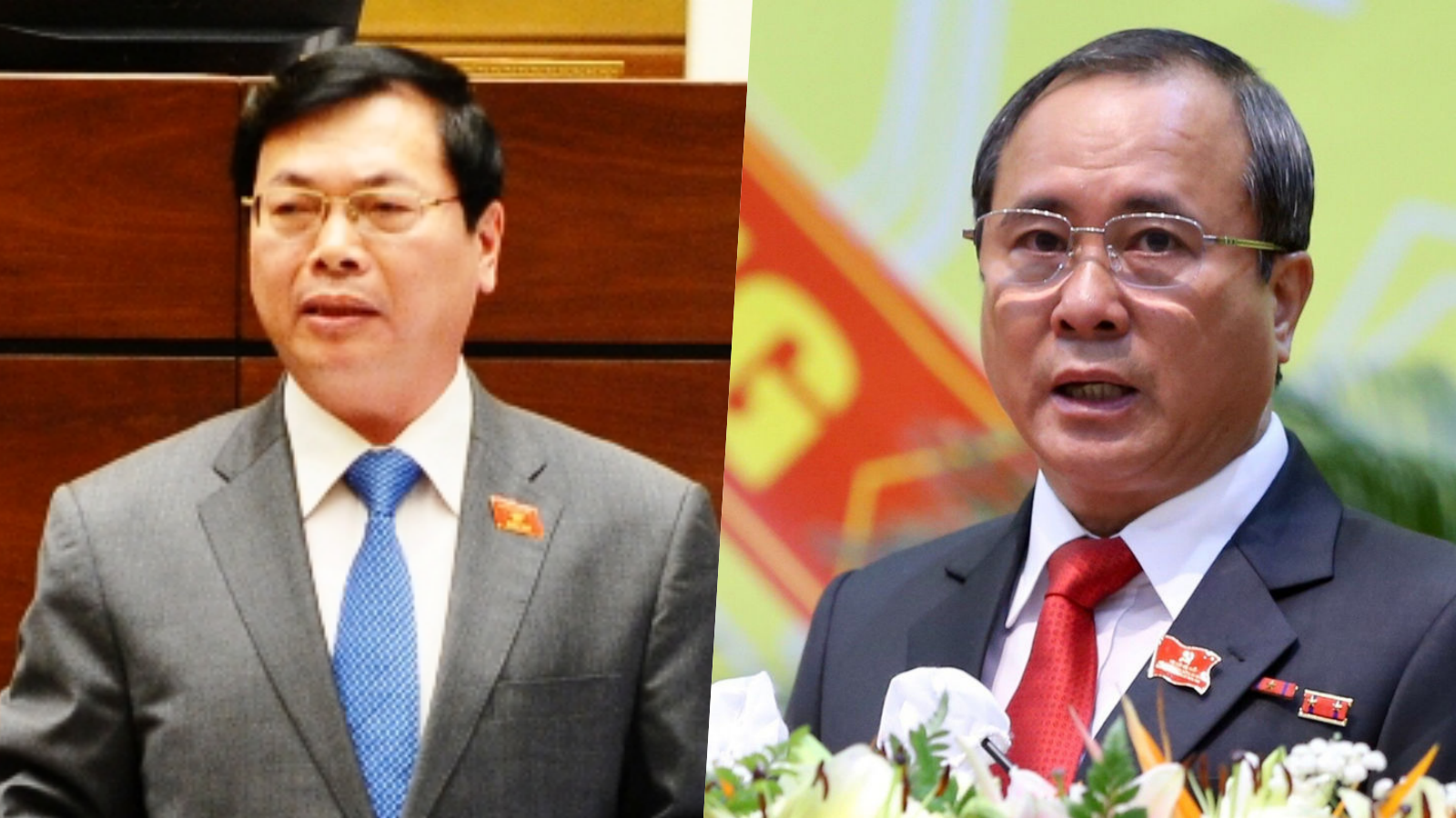 Ông Vũ Huy Hoàng (trái) và ông Trần Văn Nam - Ảnh: VGP