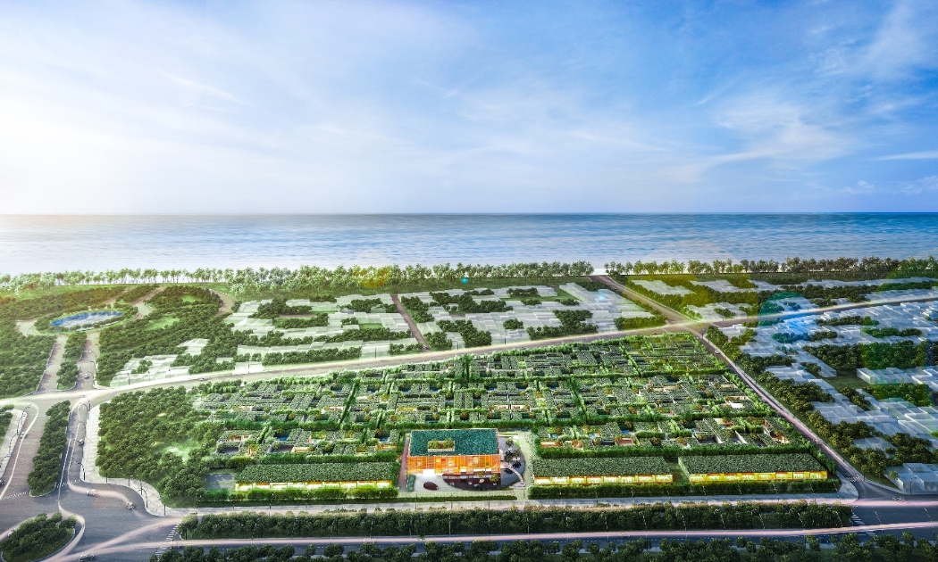 Phối cảnh dự án Wyndham Phú Quốc tựa như một khu vườn xanh tự nhiên giữa lòng đảo Ngọc Phú Quốc.
