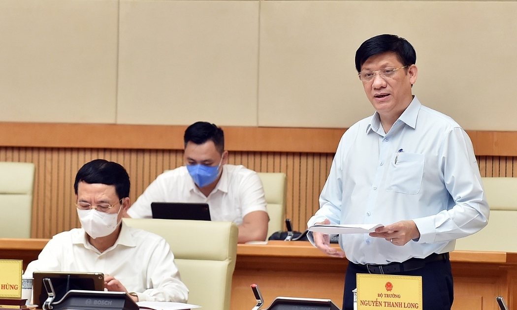 Bộ trưởng Nguyễn Thanh Long phát biểu tại cuộc họp.