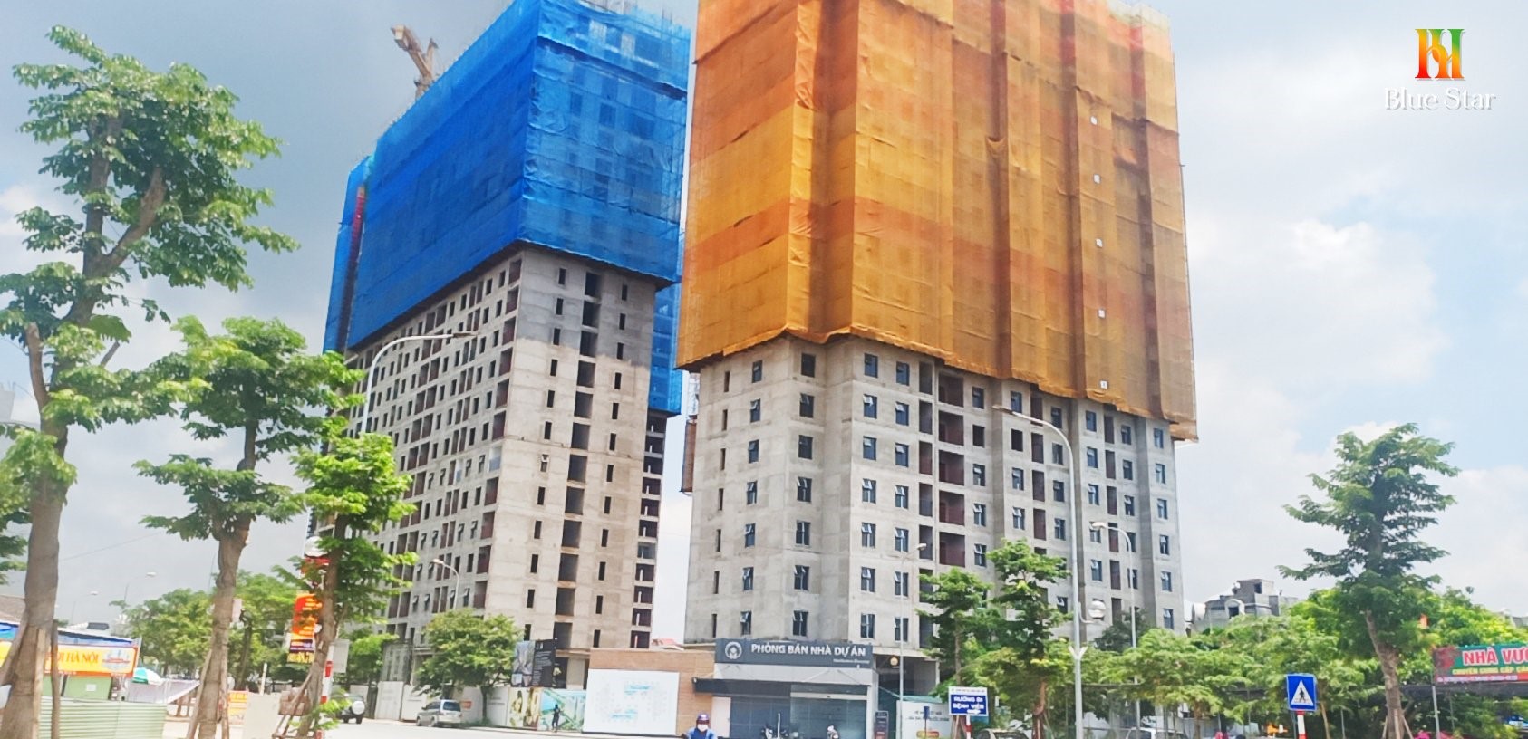 Tiến độ dự án Hanhomes Blue Star đến tháng 7/2021.