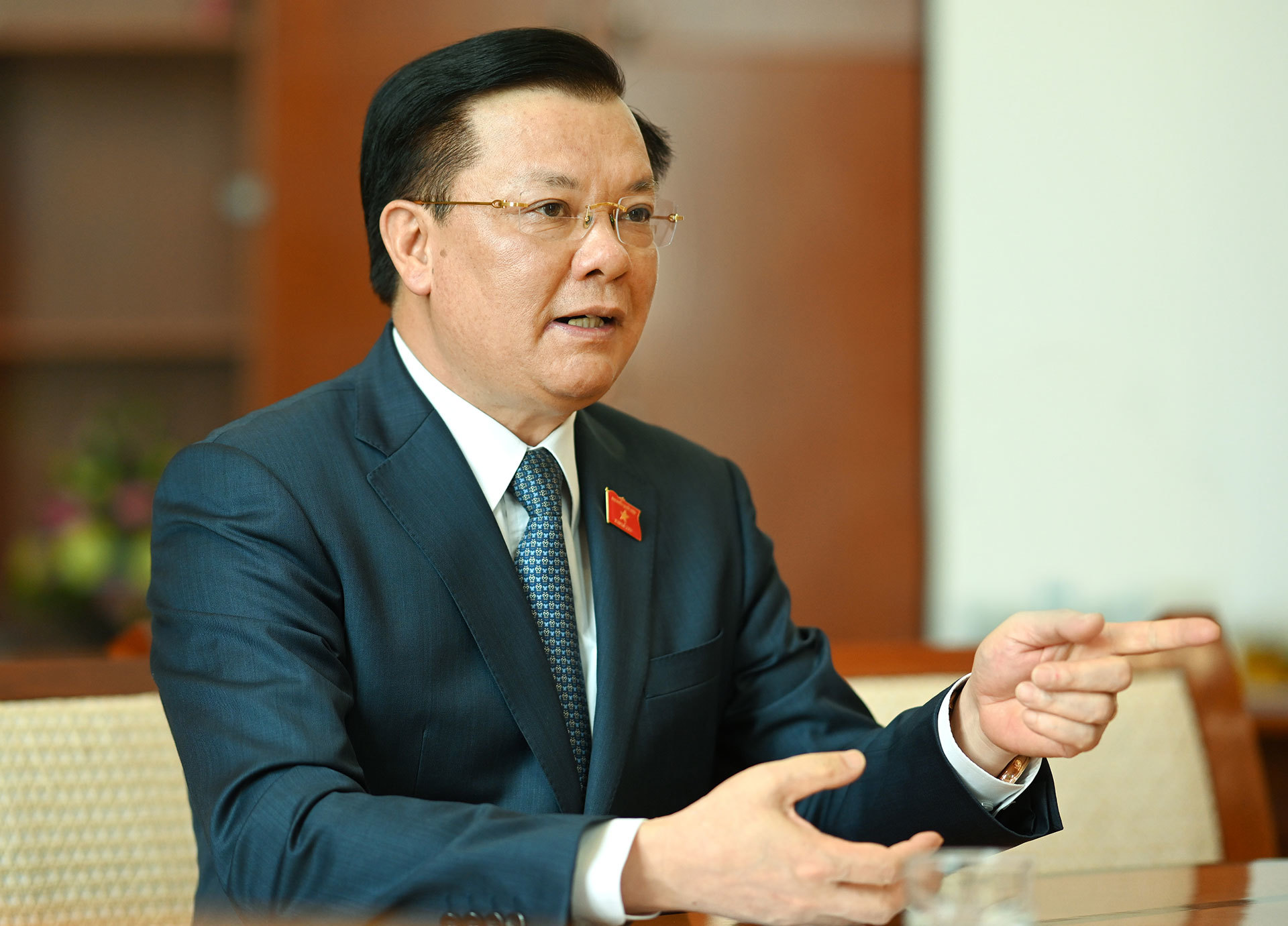 Bí thư Thành ủy Hà Nội Đinh Tiến Dũng.