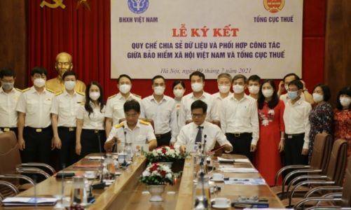 Bảo hiểm xã hội Việt Nam và Tổng cục Thuế ký kết quy chế chia sẻ dữ liệu