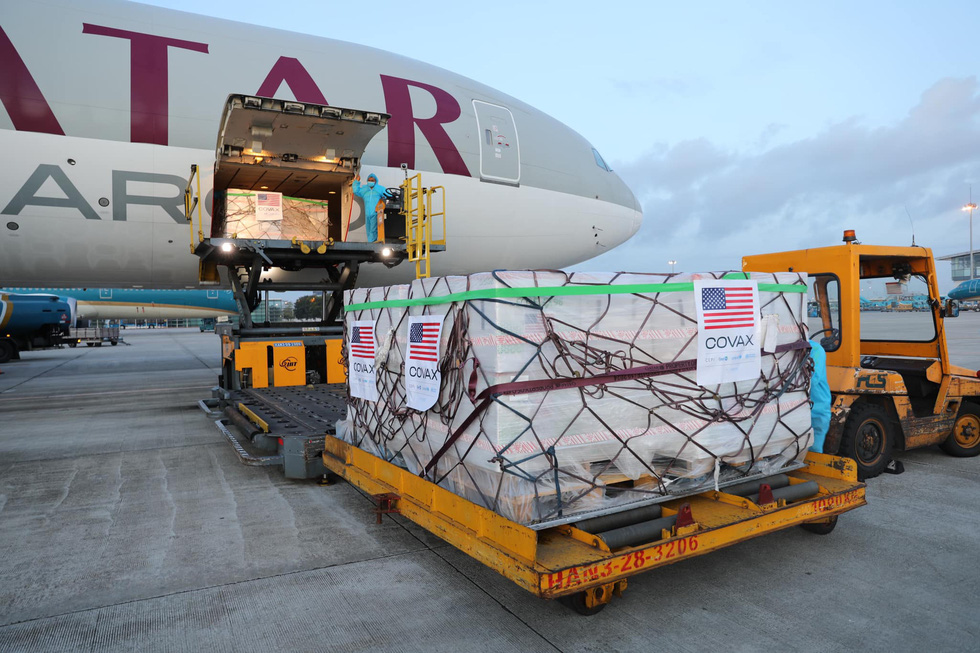 2.000.040 liều vaccine Moderna do Chính phủ Hoa Kỳ  hỗ trợ thông qua Cơ chế COVAX đã đến Việt Nam.