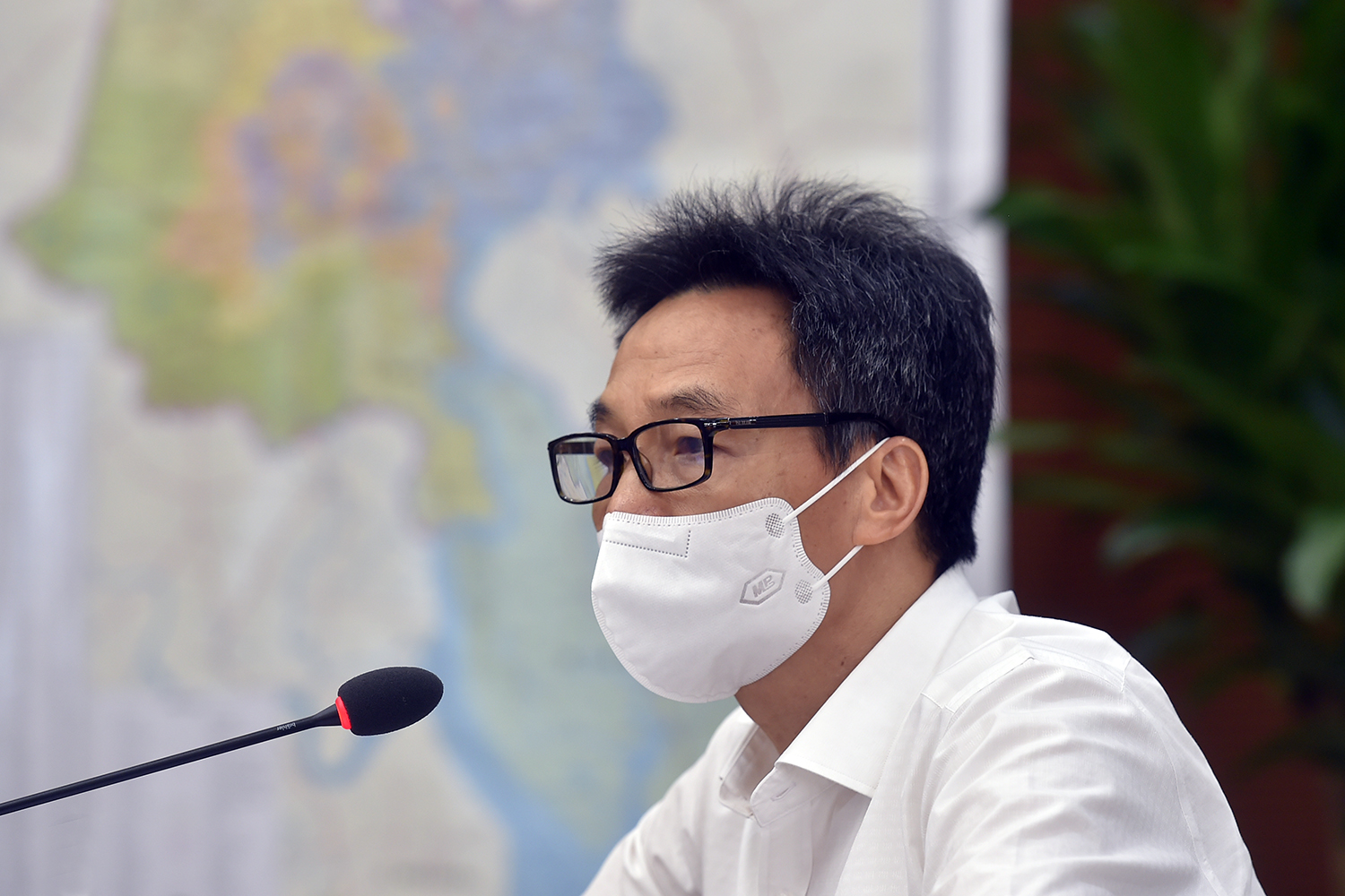 Phó Thủ tướng Vũ Đức Đam chủ trì cuộc họp trực tuyến với TP.HCM về công tác phòng, chống dịch Covid-19 sáng 10/7. Ảnh - VGP. 