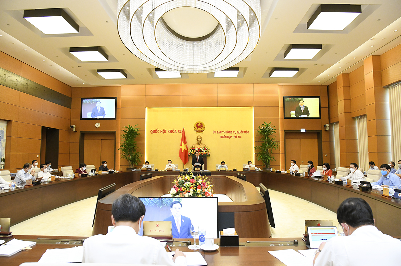 Khai mạc phi&ecirc;n họp thứ 58 của Ủy ban Thường vụ Quốc hội - Ảnh: Quochoi.vn