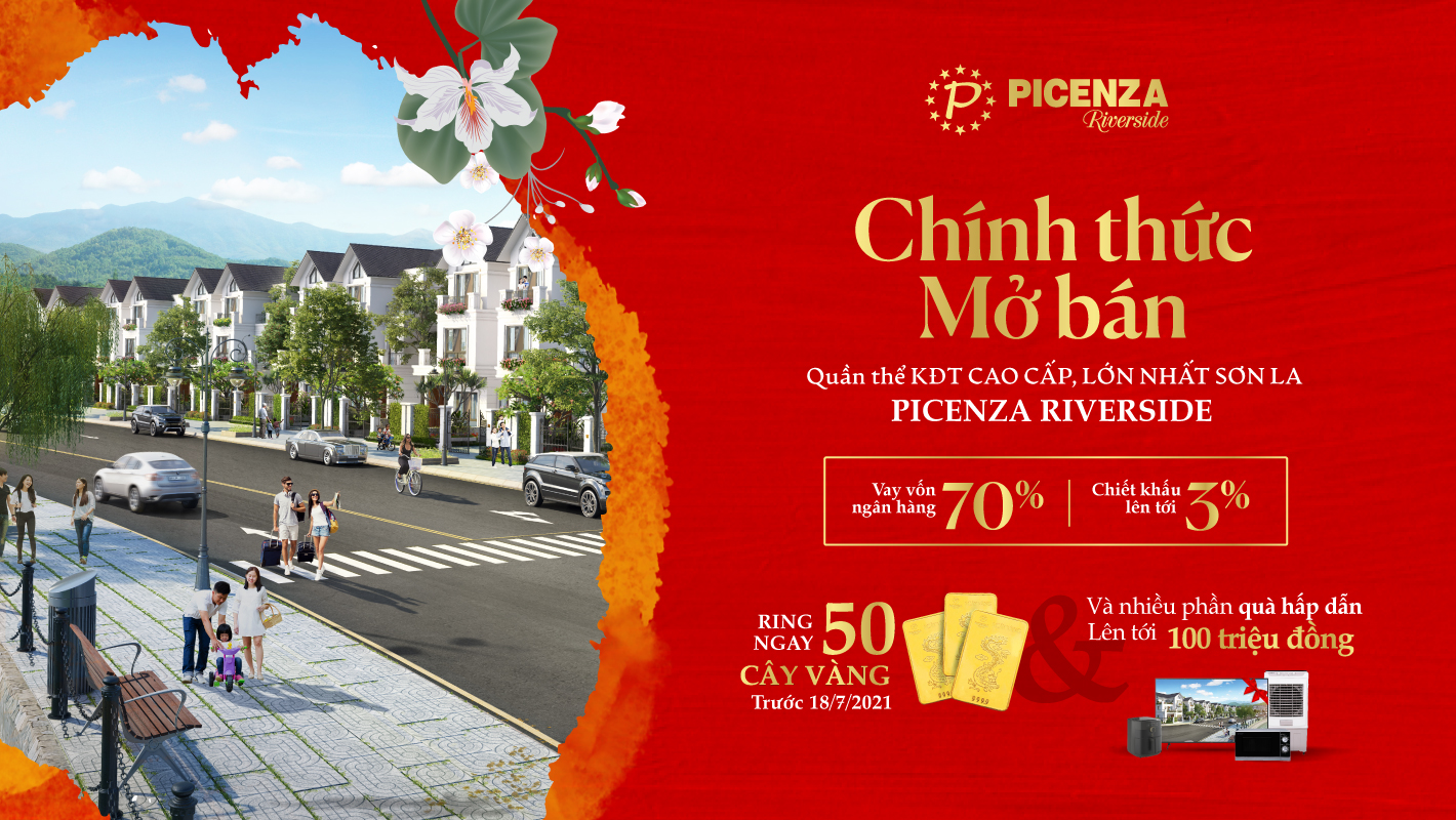 Picenza Riverside chính thức mở bán với hàng loạt những ưu đãi và phần quà hấp dẫn.