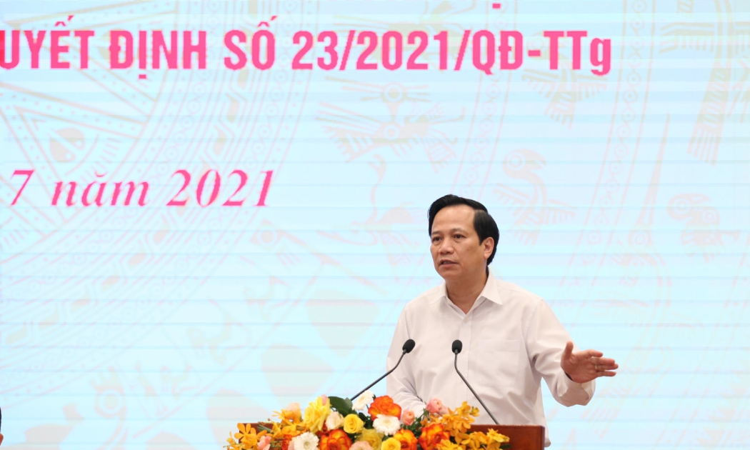 Bộ trưởng Đào Ngọc Dung. Ảnh - Mạnh Dũng. 