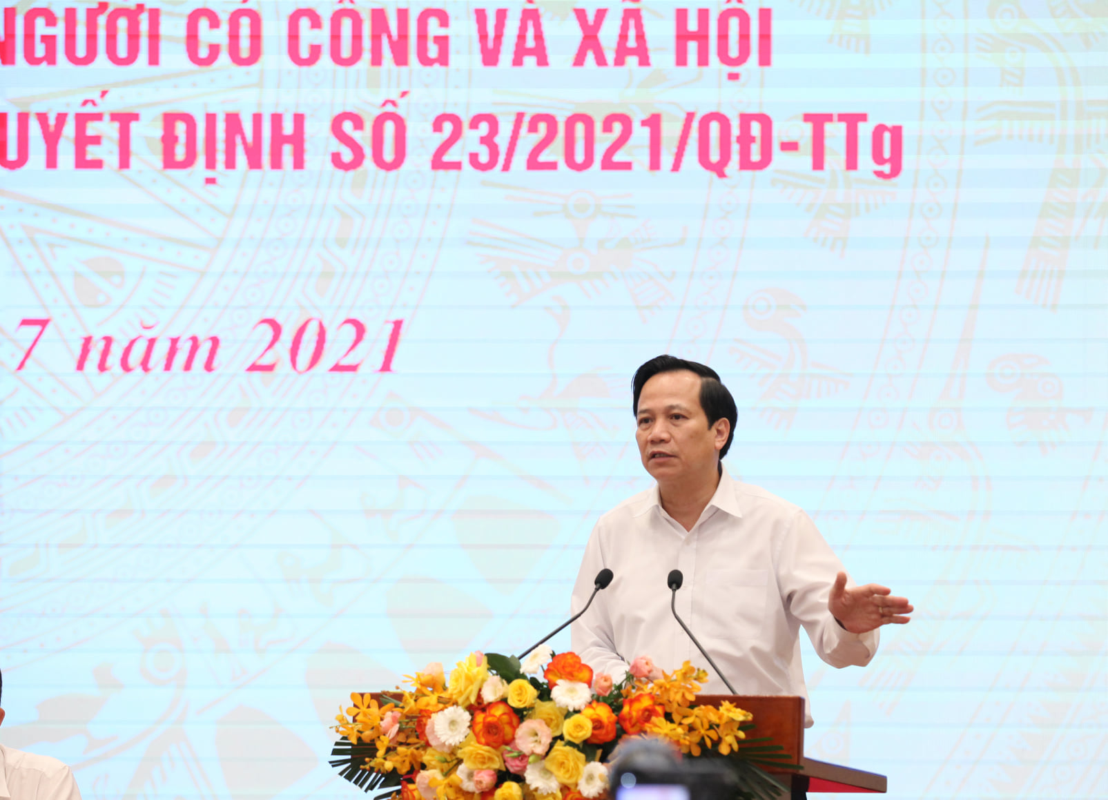 Bộ trưởng Đào Ngọc Dung. Ảnh - Mạnh Dũng. 