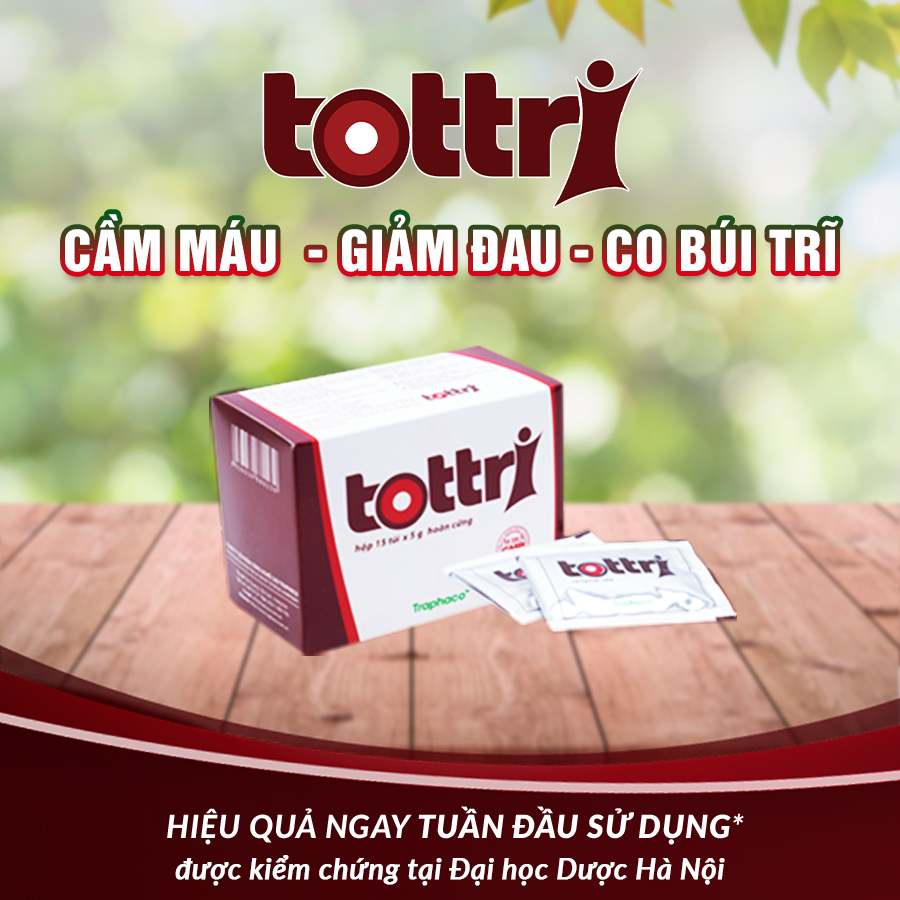 Tottri được kiểm chứng hiệu quả tại Đại học Dược Hà nội cho tác dụng nhanh - mạnh, tương đương thuốc tân dược.