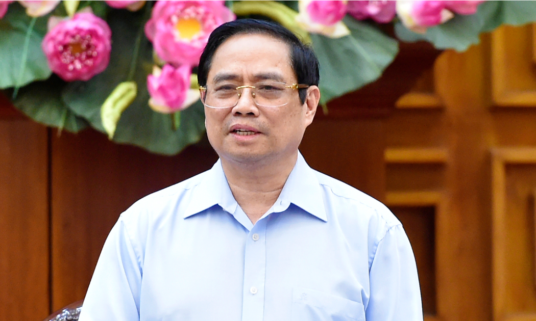 Thủ tướng Phạm Minh Chính tại buổi làm việc - Ảnh: VGP