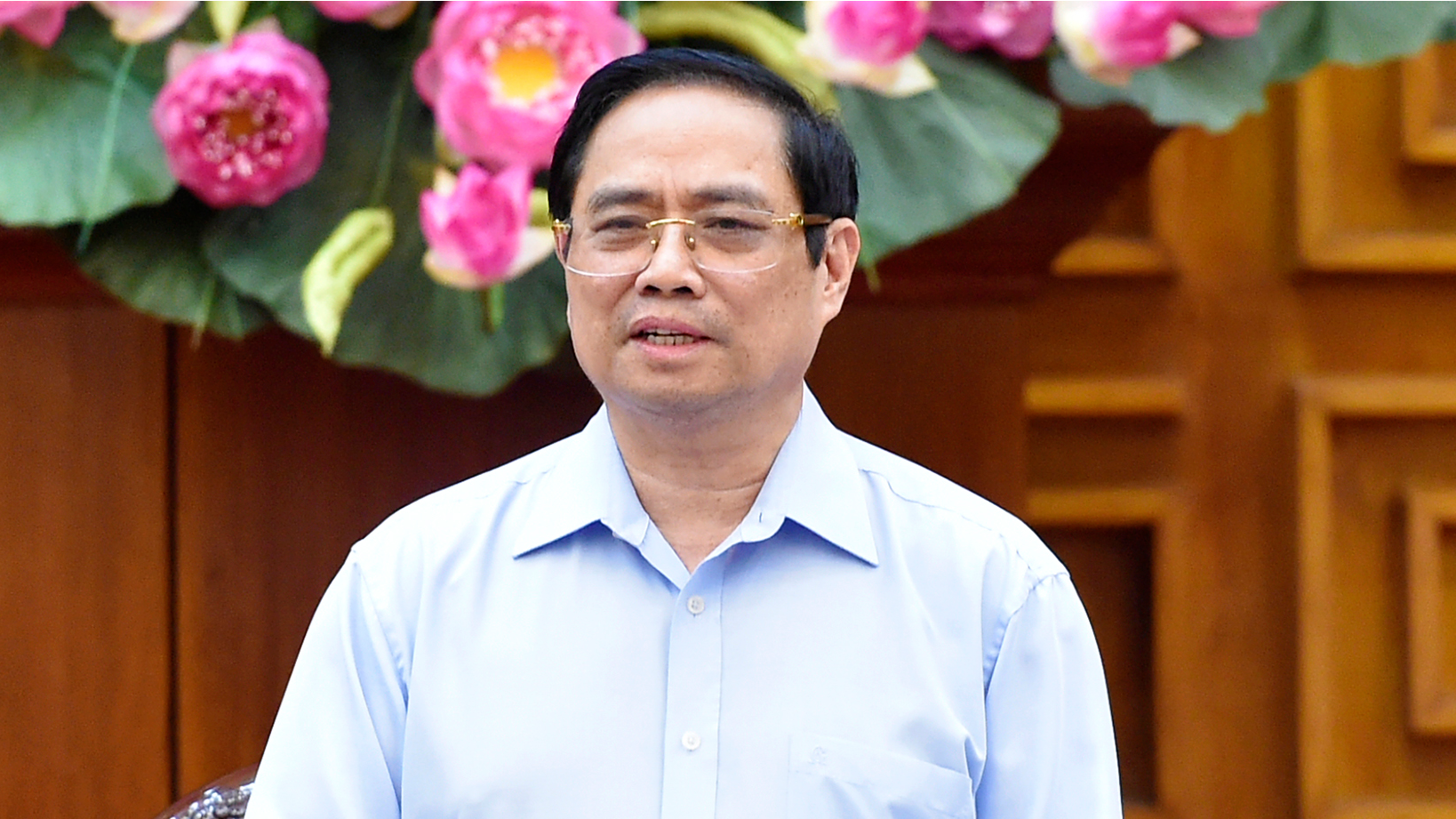 Thủ tướng Phạm Minh Chính tại buổi làm việc - Ảnh: VGP