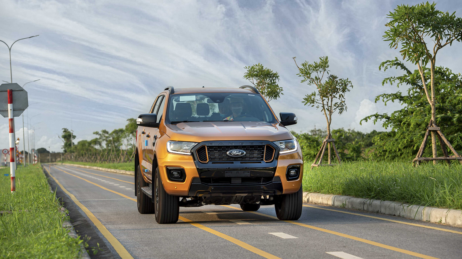 Mẫu xe bán tải Ranger xuất xưởng tại nhà máy Ford Hải Dương.
