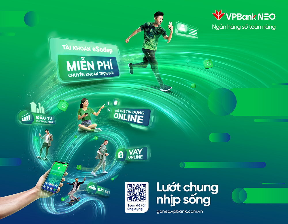 VPBank NEO cam kết “lướt chung nhịp sống” với người dân.