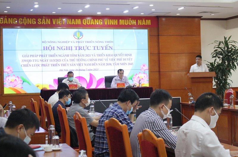 Hội nghị trực tuyến ngành tôm