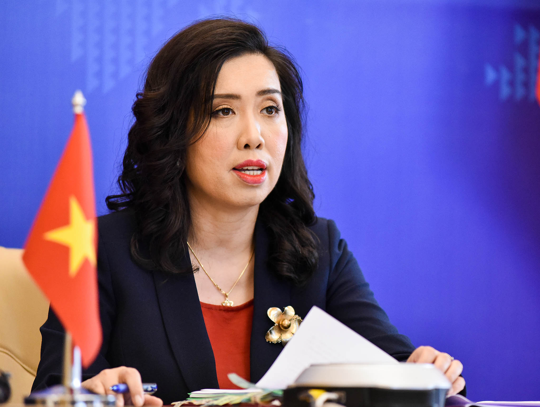 Người phát ngôn Bộ Ngoại giao Việt Nam Lê Thị Thu Hằng - Ảnh: Bộ Ngoại giao