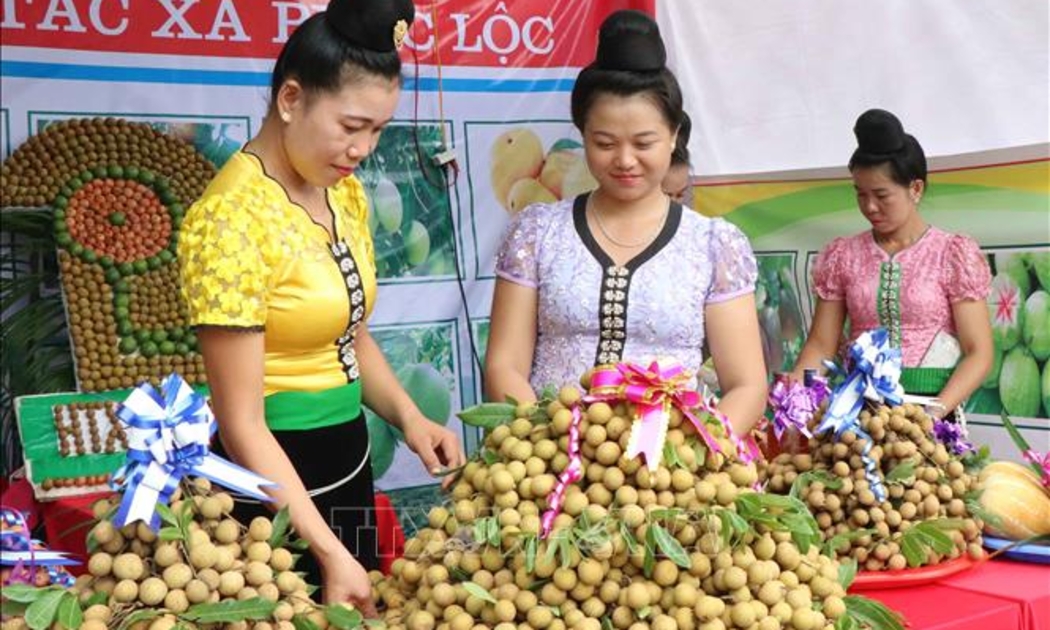 Ban tổ chức dành thời gian để UBND tỉnh Sơn La giới thiệu các sản phẩm nhãn Sông Mã, Sơn La.