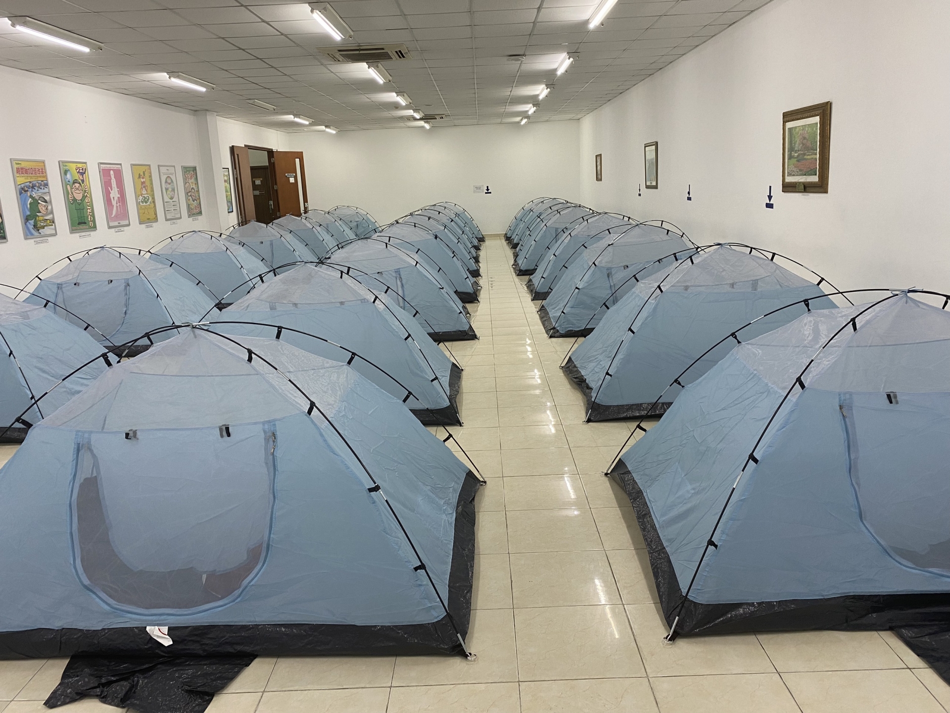 Khu lưu trú của công nhân Nidec Việt Nam (Khu Công nghệ cao, TP Thủ Đức) trong thời gian thực hiện 