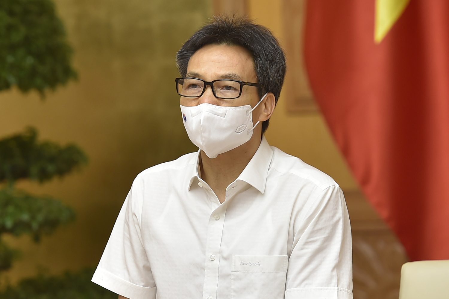 Phó Thủ tướng Vũ Đức Đam chủ trì cuộc họp Ban chỉ đạo Quốc gia phòng, chống dịch Covid-19 sáng 18/7. Ảnh - VGP. 