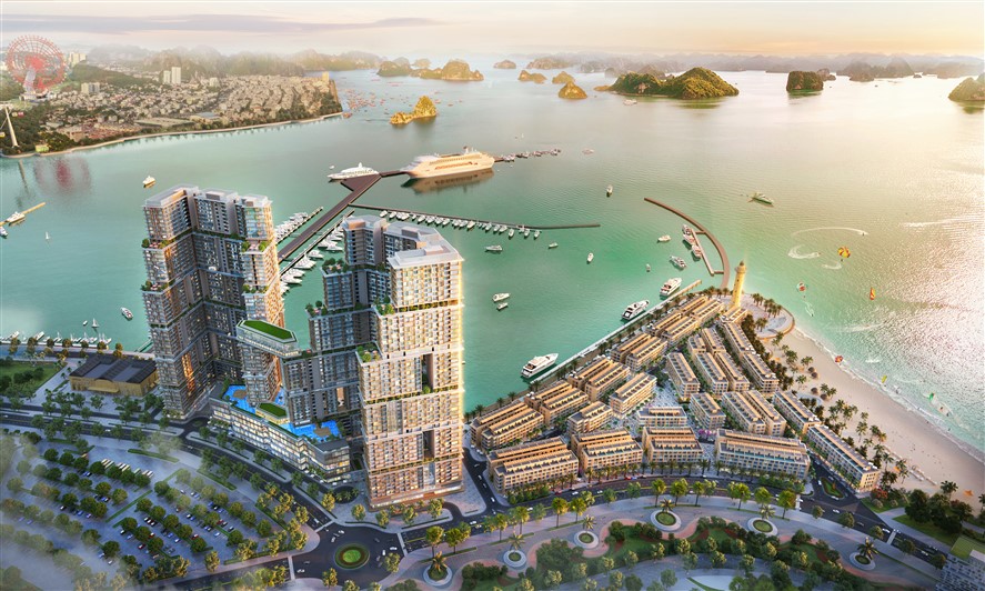 Tổ hợp bất động sản, giải trí Sun Marina bên Vịnh Du thuyền.