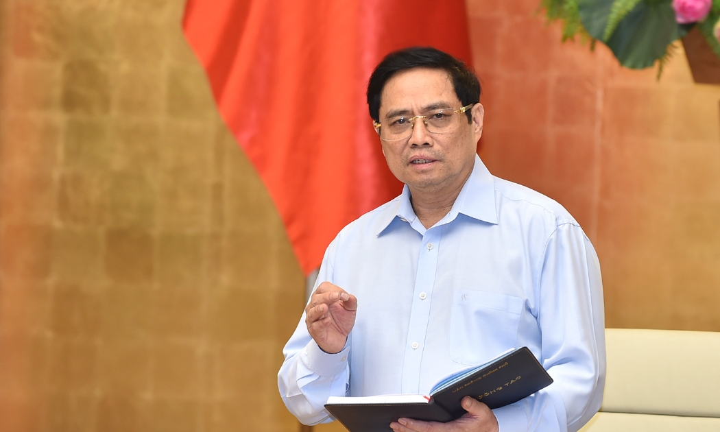 Thủ tướng Phạm Minh Chính tại cuộc họp - Ảnh: VGP