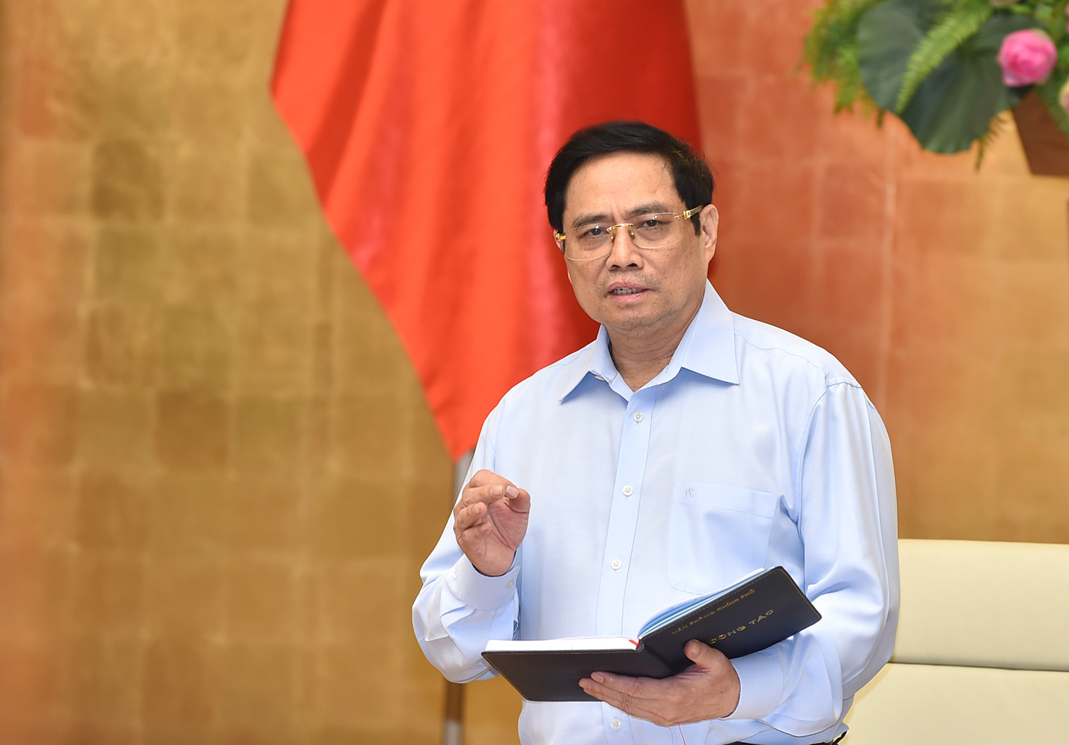 Thủ tướng Phạm Minh Chính tại cuộc họp - Ảnh: VGP