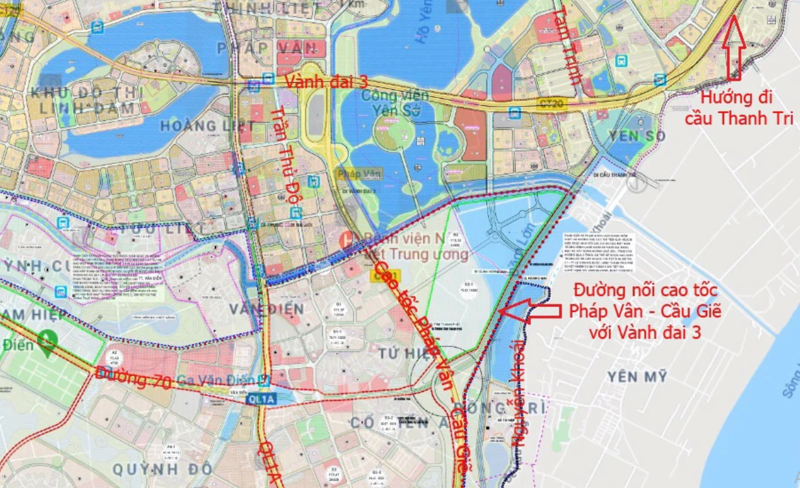 Hanoi to connect Phap Van - Cau Gie expressway with Ring Road No3