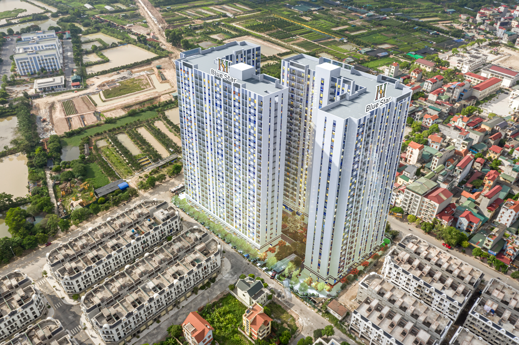 Phối cảnh dự án Hanhomes Blue Star của Handico 5.
