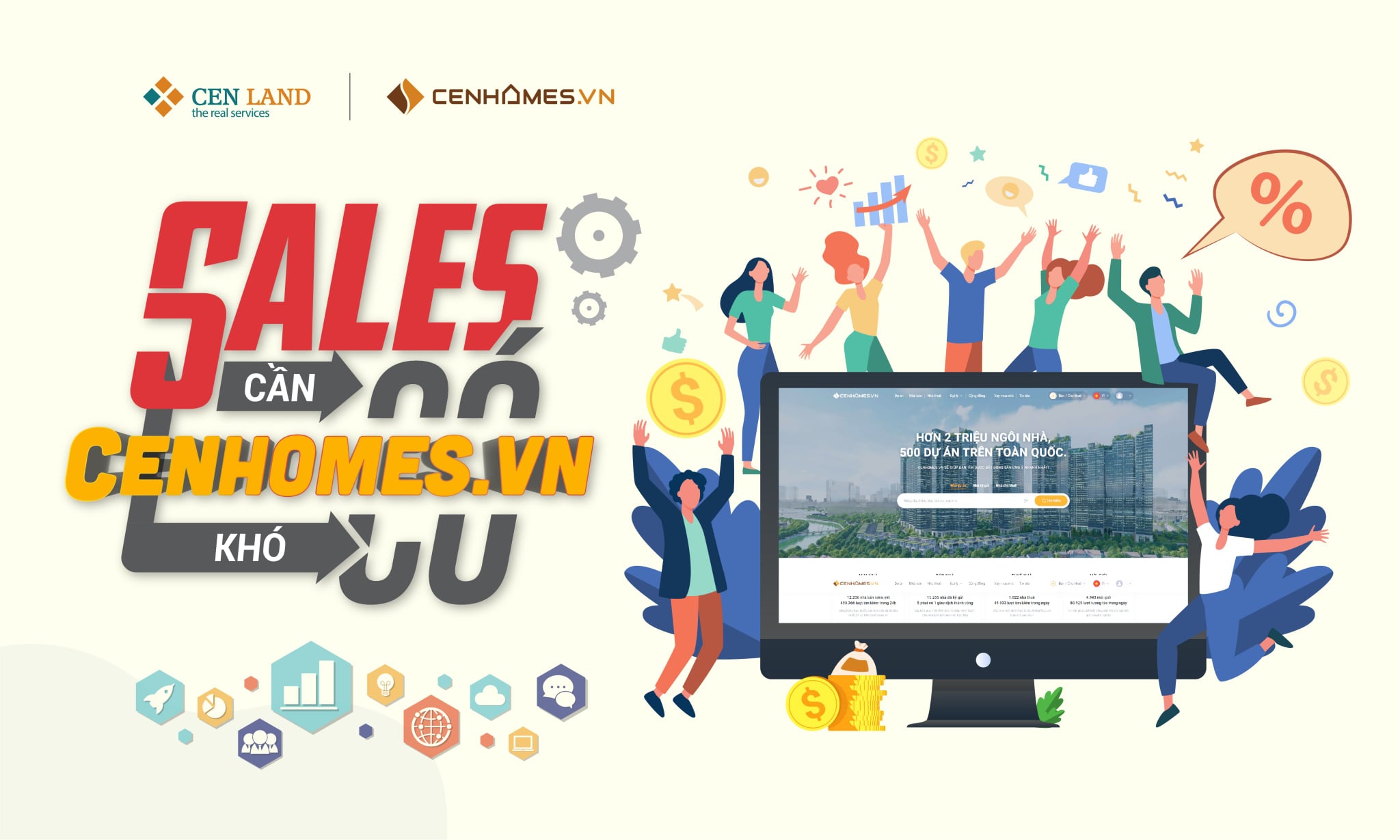 Cenhomes.vn phi&ecirc;n bản 3.0 mới ra mắt với nhiều t&iacute;nh năng mới: quản l&yacute; data, chạy ads thu lead,&hellip; gi&uacute;p m&ocirc;i giới giảm thiểu tối đa chi ph&iacute; b&aacute;n h&agrave;ng trong m&ugrave;a dịch.