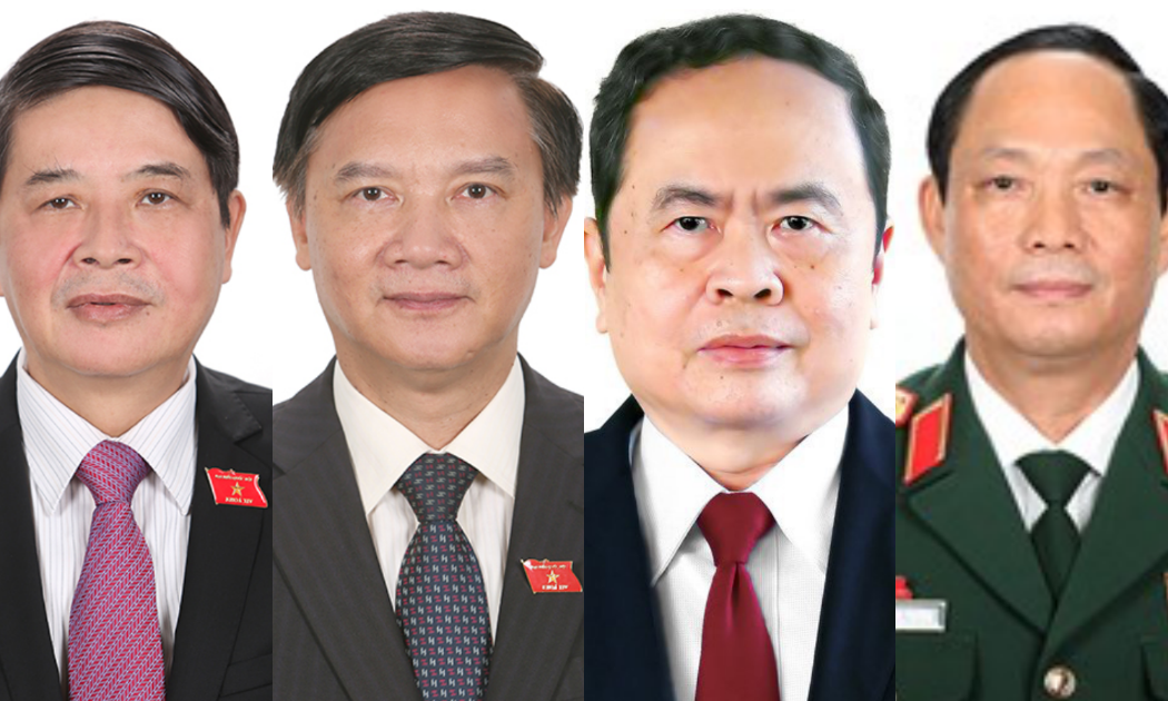 Từ trái sang phải: Ông Nguyễn Đức Hải, ông Nguyễn Khắc Định, ông Trần Thanh Mẫn và ông Trần Quang Phương - Ảnh: Quochoi.vn