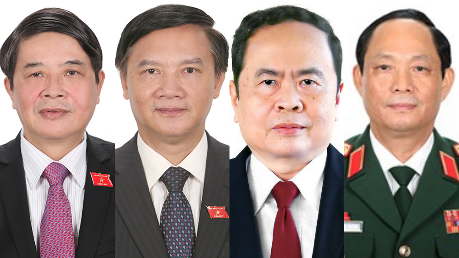 Từ trái sang phải: Ông Nguyễn Đức Hải, ông Nguyễn Khắc Định, ông Trần Thanh Mẫn và ông Trần Quang Phương - Ảnh: Quochoi.vn